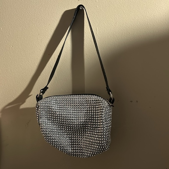 Black Rhinestone Purse - Picture 1 of 6